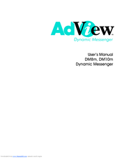 AdView AdView DM8m User Manual
