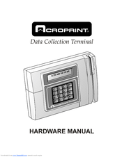 Acroprint Data Collection Terminal Hsrdware Manual