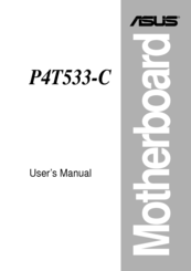 Asus P4T533-C User Manual