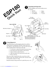Acroprint ESP180 Quick Start Manual