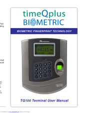 Acroprint TQ100 Terminal User Manual
