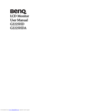 BenQ G2225HD User Manual