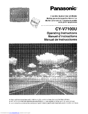 Panasonic CY-V7100U User Manual