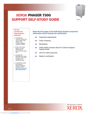 Xerox Phaser 7300B Study Manual