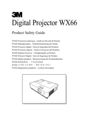 3M Digital Projector WX66 Product Safety Manual
