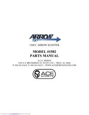 Ace Sports ARROW 150CC 1502 Parts Manual