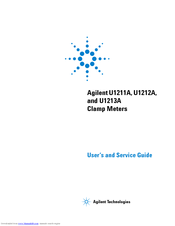 Agilent Technologies U1212A User's Manual And Service Manual