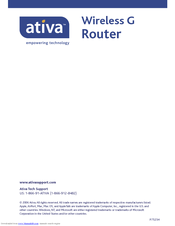 Ativa 802.11g Wireless Cable/DSL User Manual