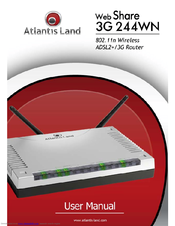 Atlantis Land Web Share 3G 244WN User Manual