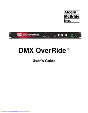 Alcorn Mcbride DMX OverRide User Manual
