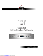 Antelope Isochrone OCX-V Owner's Manual