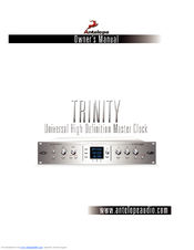 Antelope Isochrone Trinity Owner's Manual