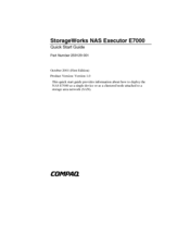 Compaq StorageWorks Executor E7000 Quick Start Manual