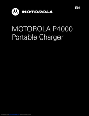 Motorola P4000 User Manual