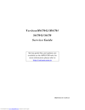 Acer Veriton M670 Service Manual Pdf Download Manualslib