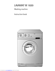 Aeg Lavamat W 1020 Instruction Book Pdf Download Manualslib