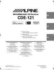 Alpine Cde 121 Manuals Manualslib
