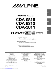 Alpine Cda 9815 Manuals Manualslib