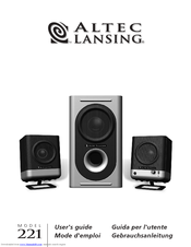Altec Lansing 221 User Manual Pdf Download Manualslib