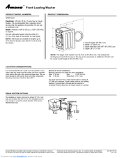 Amana Nfw7200tw Manuals Manualslib