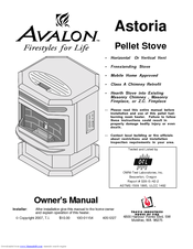 Avalon Astoria Pellet Stove Astoria Ps Owner S Manual Pdf Download Manualslib