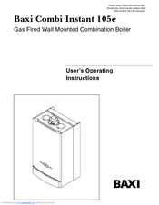 baxi 105e bahama manualslib boiler