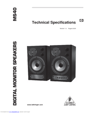 behringer ms40 specs