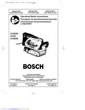 Bosch 1276DVS - VS Belt Sander Manuals | ManualsLib