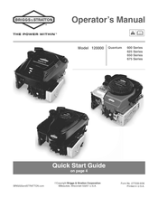 Briggs Stratton The Power Within 625 Series Manuals Manualslib