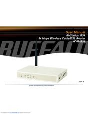 Buffalo Airstation Wyr G54 Manuals Manualslib
