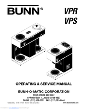 Bunn VPR Series Manuals | ManualsLib