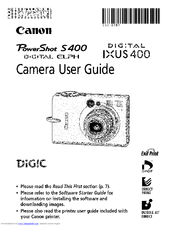 Canon powershot manual free download