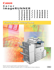 Canon Color Imagerunner C2550 User Manual
