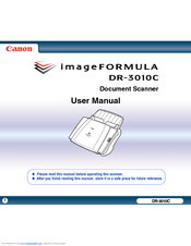 Canon Image Formula Dr 3010c Manuals Manualslib