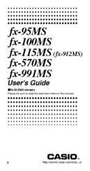 Casio Scientific Calculator Fx 100ms User Manual Pdf