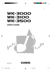 Casio WK 3500 - Keyboard 76 Full Size Keys Manuals | ManualsLib