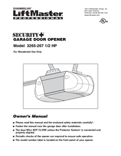 liftmaster chamberlain manualslib