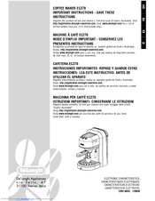 Delonghi EC270 Manuals | ManualsLib