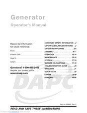 devilbiss generator manual