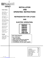 Dometic RM360 Manuals | ManualsLib