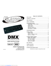 Elation DMX-512 Manuals | ManualsLib