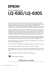 epson lq 630