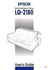 Epson 2180 - LQ B/W Dot-matrix Printer Manuals | ManualsLib