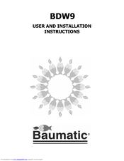 Baumatic Bdw9 Manuals Manualslib