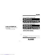 Alinco DJ-F1E Manuals | ManualsLib