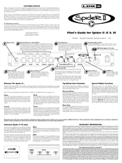 Line 6 Spider Ii 30 Manuals Manualslib