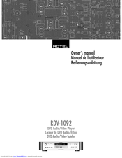 Rotel RDV-1092 Manuals | ManualsLib