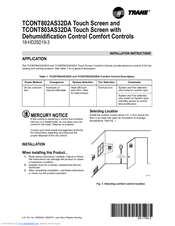 Trane Tcont802as32da Installation Instructions Manual Pdf Download Manualslib