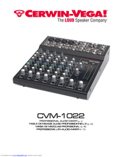 Cerwin-vega CVM-1022 Manuals | ManualsLib