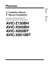 Pioneer AVIC-X850BT Manuals | ManualsLib